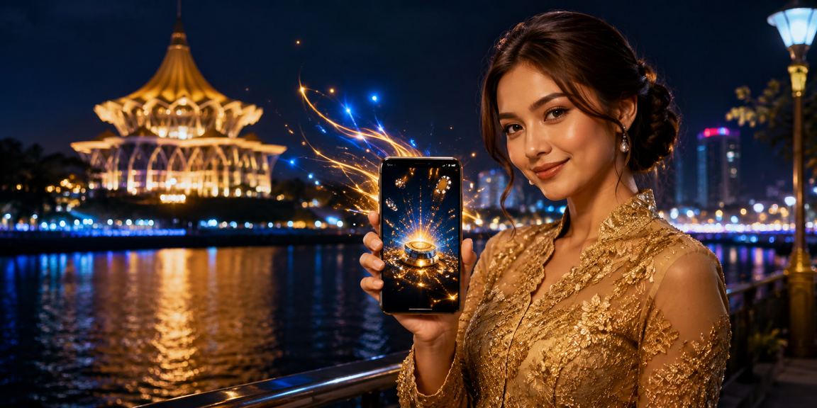 Pengguna Kuching membuat deposit dan mengakses permainan popular melalui telefon pintar